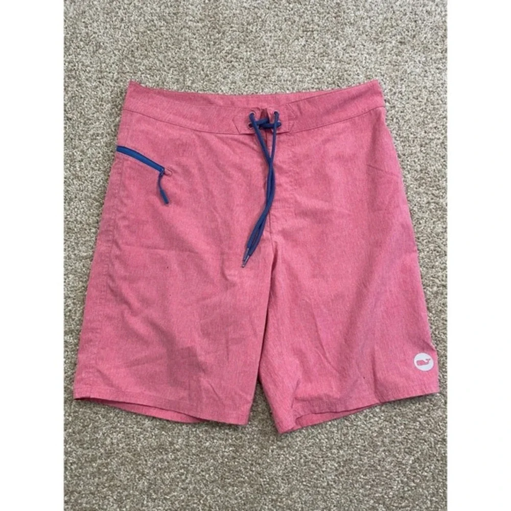 Vineyard Vines Swim‎ Trunks Mens 30 Solid Print Logo Shorts Whale Performance